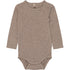 Mikk-Line Wool/Bamboo Bodysuit Long Sleeves (Solid) Wool Melange Denver